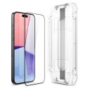 Szkło hartowane Spigen Glas.tR EZ Fit FC na iPhone 15 Pro Max - czarne 2 szt.