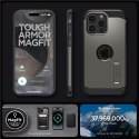 Etui Spigen Tough Armor MagSafe na iPhone 15 Pro - metaliczny szary