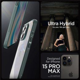 Etui Spigen Ultra Hybrid na iPhone 15 Pro Max - ciemnozielone