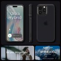 Etui Spigen Ultra Hybrid na iPhone 15 Pro Max - przezroczysto-czarne