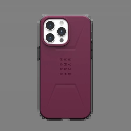 Etui UAG Civilian MagSafe do iPhone 15 Pro Max - purpurowe