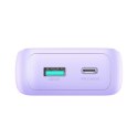 Mini powerbank Joyroom JR-PBC06 z wbudowanymi kablami USB-C / Lightning 30W 10000mAh - fioletowy