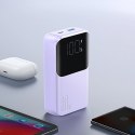 Mini powerbank Joyroom JR-PBC06 z wbudowanymi kablami USB-C / Lightning 30W 10000mAh - fioletowy