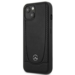 Etui Mercedes Leather Urban do iPhone 15 Plus - czarne