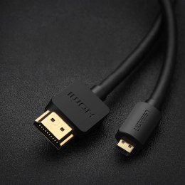 Kabel Ugreen HD127 micro HDMI - HDMI 2.0 4K 60Hz 2 m - czarny