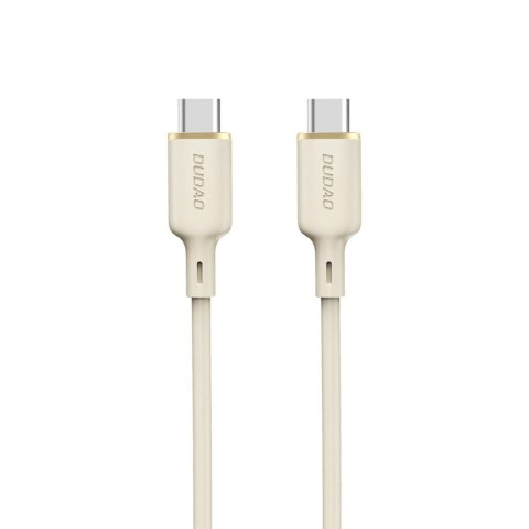 Kabel Dudao L7SCC USB-C - USB-C 100W 2m - beżowy