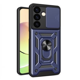 Etui Hybrid Armor Camshield do Samsung Galaxy A25 pancerne z osłoną na aparat - niebieskie