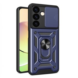 Etui Hybrid Armor Camshield do Samsung Galaxy S24+ pancerne z osłoną na aparat - niebieskie