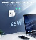 Ładowarka sieciowa Choetech PD6013 2x USB-C PD 65W GaN - biała