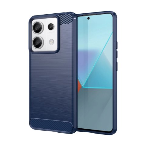 Etui Carbon Case do Xiaomi Redmi Note 13 Pro+ - niebieskie