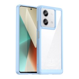 Etui Outer Space Case z żelową ramką do Xiaomi Redmi Note 13 Pro - niebieskie