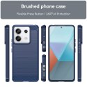 Etui Carbon Case do Xiaomi Redmi Note 13 5G - niebieskie