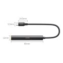 Wzmacniacz słuchawkowy DAC Ugreen CM545 ze złącza USB-C do mini jack 3.5 mm - czarny