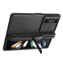 Etui Nillkin CamShield Fold Case na Samsung Galaxy Z Fold 5 z dodatkowym uchwytem na rysik - czarne