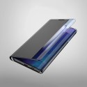 Etui New Sleep View Case z klapką i podstawką na Samsung Galaxy A35 - niebieskie