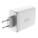 Ładowarka GaN Silver Monkey SMA154 200W 3xUSB-C PD USB-A QC 3.0 - biała