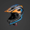 [PO ZWROCIE] Kask rowerowy dziecięcy z odpinaną szczęką Rockbros TT-32SOBL-S rozmiar S - czarno-pomarańczowy