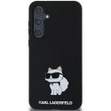 Etui Karl Lagerfeld Silicone Choupette na Samsung Galaxy A35 - czarne