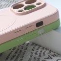 Silikonowe etui kompatybilne z MagSafe do iPhone 15 Pro Silicone Case - granatowe