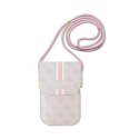 Guess 4G Stripes - Handbag crossbody for phone (pink)