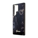 Guess Golden Marble Collection - Case for Samsung Galaxy S23 Ultra (Black)