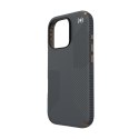 Speck Presidio2 Grip - Case for iPhone 16 Pro (Charcoal Grey / Cool Bronze / White)