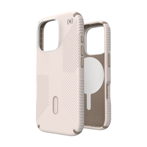 Speck Presidio2 Grip ClickLock & MagSafe - Case for iPhone 16 Pro (Bleached Bone / Heirloom Gold / Hazel Brown)