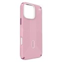 Speck Presidio2 Grip ClickLock & MagSafe - Case for iPhone 16 Pro Max (Wednesday Pink / Boysenberry Purple / White)