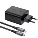 Ładowarka GaN Acefast A17 65W USB-C / USB-A, adapter HDMI 4K 60Hz (zestaw z kablem) - czarna