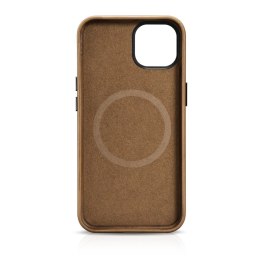 ICarer Oil Wax Premium Leather Case skórzane etui iPhone 14 Plus magnetyczne z MagSafe brązowy (WMI14220703-TN)