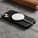 ICarer Oil Wax Premium Leather Case skórzane etui iPhone 14 magnetyczne z MagSafe czarny (WMI14220701-BK)