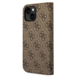 Etui Guess 4G Vintage Gold Logo na iPhone 14 Plus - brązowe