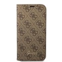 Etui Guess 4G Vintage Gold Logo na iPhone 14 Plus - brązowe