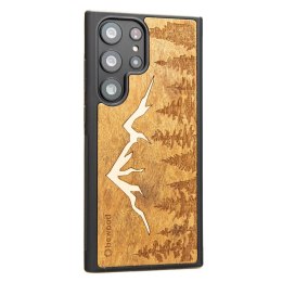 Etui Bewood Góry Imbuia drewniane na Samsung Galaxy S23 Ultra - jasnobrązowe