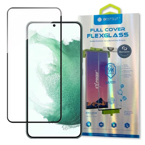 Bestsuit 3D Edge Nano Flexi Glass folia szklana szkło hartowane na cały ekran z ramką Samsung Galaxy S22+ (S22 Plus) przezroczys