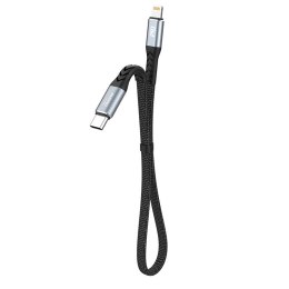 Kabel Dudao L10P Lightning - USB-C PD 20W 0,23m - czarny