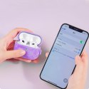 Kingxbar Plush Pods Case etui do AirPods 3 pluszowa obudowa pokrowiec na słuchawki niebieski