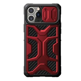 Nillkin Adventurer Case etui do iPhone 13 Pro Max pancerny pokrowiec z osłoną na aparat czerwony