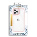 Kingxbar Sparkle Series etui iPhone 13 Pro z kryształami obudowa pokrowiec na tył plecki różowy