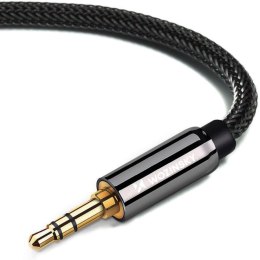 Wozinsky kabel AUX kątowy (męski-męski) kabel mini jack 3 m czarny