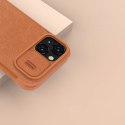 Nillkin Qin Leather Pro Case etui iPhone 14 Plus osłona na aparat kabura pokrowiec obudowa z klapką czerwony