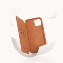 Nillkin Qin Leather Pro Case etui iPhone 14 Plus osłona na aparat kabura pokrowiec obudowa z klapką czerwony