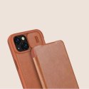 Nillkin Qin Leather Pro Case etui iPhone 14 Plus osłona na aparat kabura pokrowiec obudowa z klapką czerwony