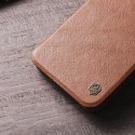 Nillkin Qin Leather Pro Case etui iPhone 14 Plus osłona na aparat kabura pokrowiec obudowa z klapką czerwony