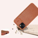 Nillkin Qin Leather Pro Case etui iPhone 14 Plus osłona na aparat kabura pokrowiec obudowa z klapką niebieski