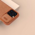 Nillkin Qin Leather Pro Case etui iPhone 14 Pro osłona na aparat kabura pokrowiec obudowa z klapką czarny