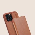 Nillkin Qin Leather Pro Case etui iPhone 14 Pro osłona na aparat kabura pokrowiec obudowa z klapką czarny