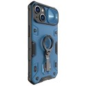 Nillkin CamShield Armor Pro Case etui iPhone 14 pancerny pokrowiec z osłoną na aparat ring podstawka niebieskie