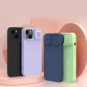 Nillkin CamShield Magnetic Silicone Case etui iPhone 14 Plus magnetyczny MagSafe pokrowiec z osłoną na aparat czarny