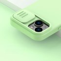 Nillkin CamShield Magnetic Silicone Case etui iPhone 14 Plus magnetyczny MagSafe pokrowiec z osłoną na aparat zielony